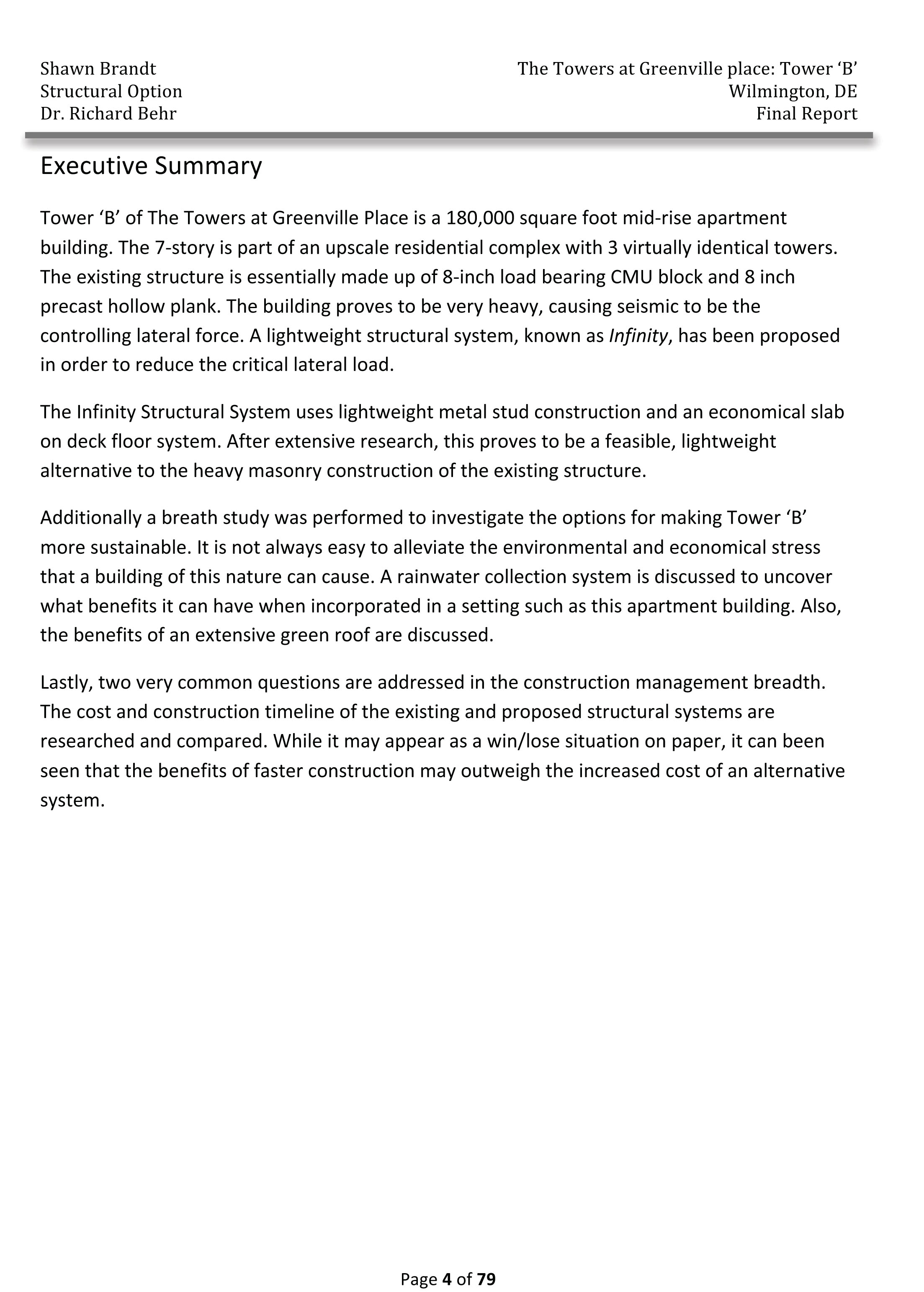 Thesis Executive Summary