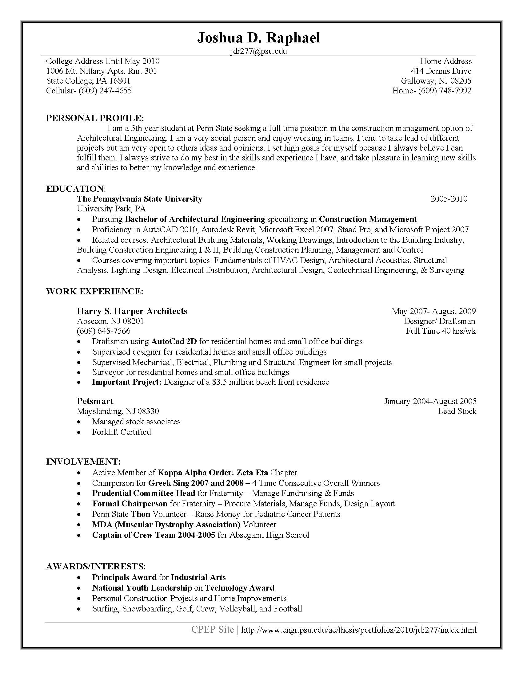 Curriculum vitae dissertation