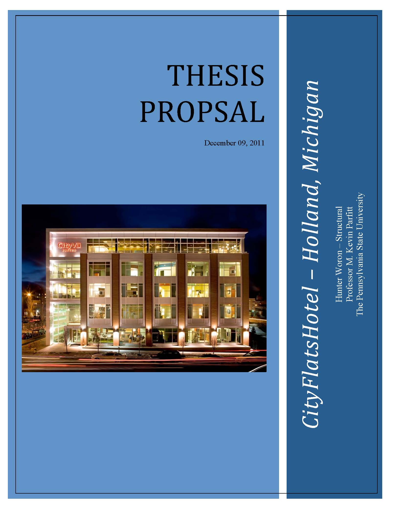 Developing the thesis or dissertation proposal