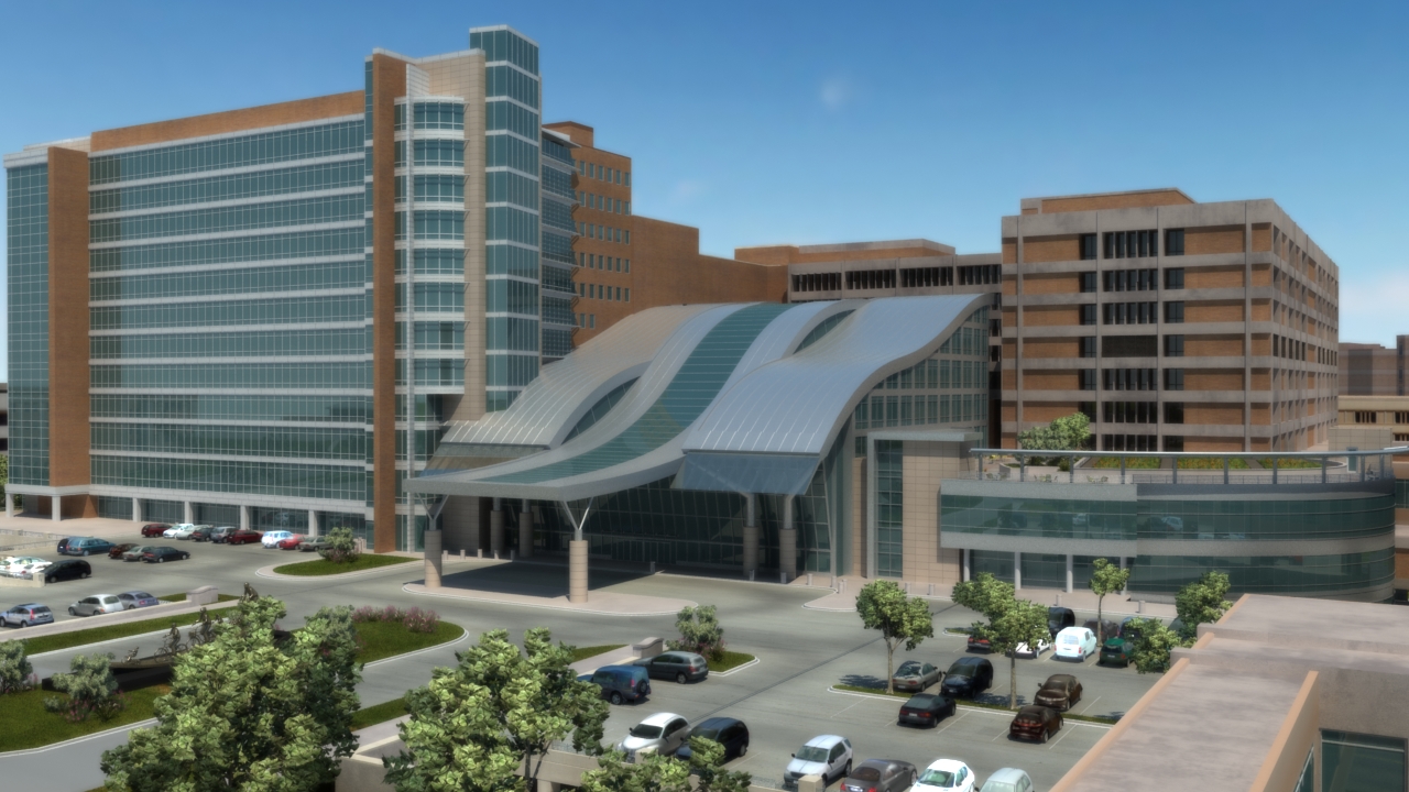 OU Children's Hospital Medical Office Building Rendering 2 by Miles Associates