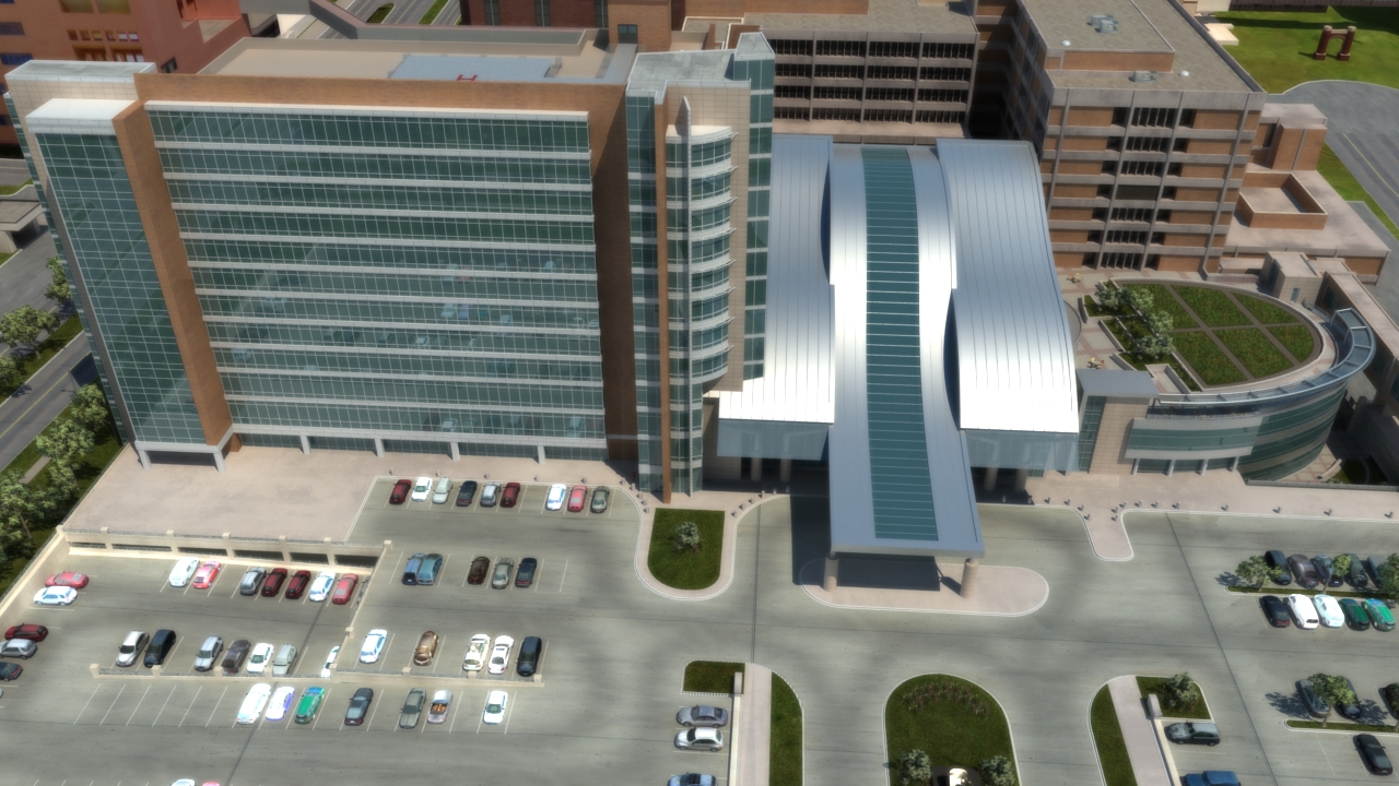 OU Children's Hospital Medical Office Building Rendering 3 by Miles Associates