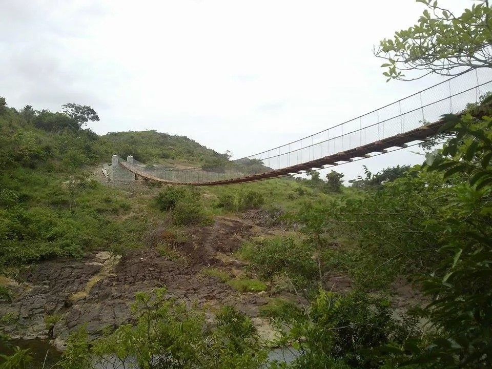 bridge span across ravine