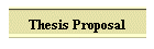 Thesis Proposal
