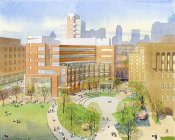 Rendering of Dorrance H. Hamilton Building