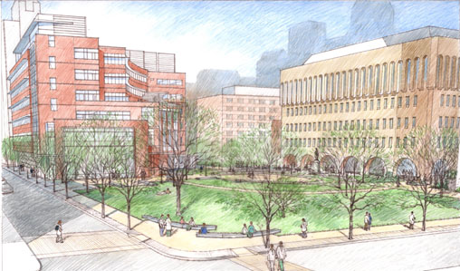 Rendering of the Dorrance H. Hamilton Building