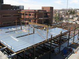 Description: G:\Thesis\Progress Photos\march photos\Level 5 Deck Installation Looking Southwest.jpg