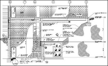 Building Section at Tunnel Level