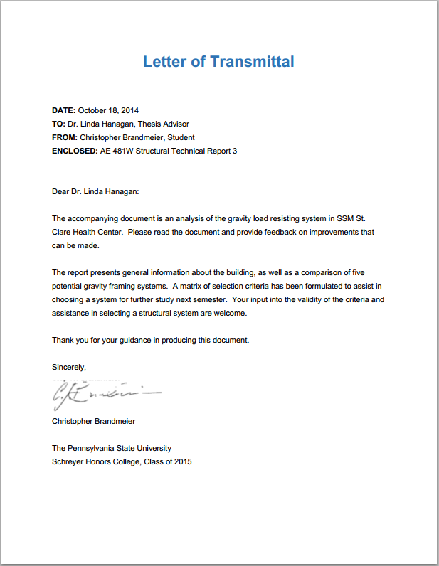 Letter Of Transmittal Template Construction from www.engr.psu.edu
