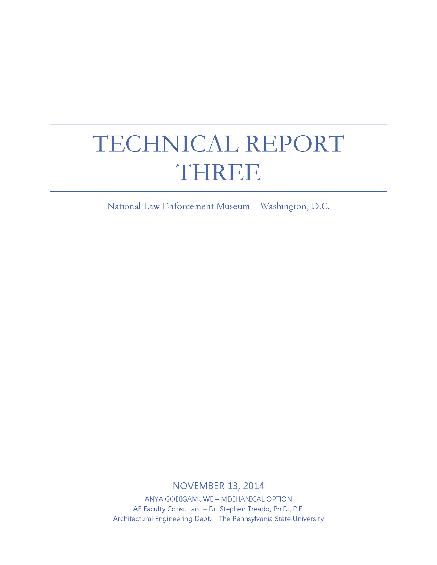 Technical Report Three