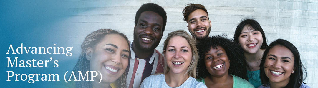 a diverse group of students smile at the camera