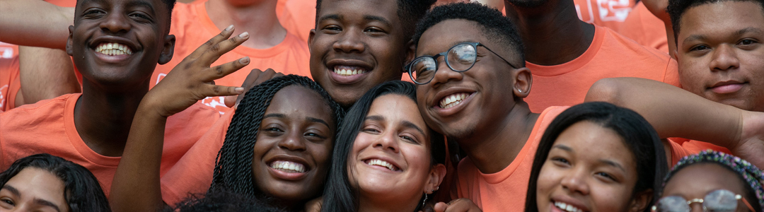 students of color interact with each other