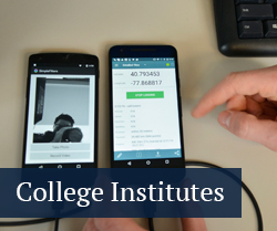 college institutes button