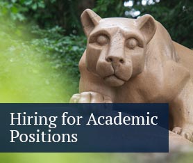 hiring for academic positions button