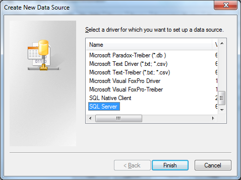 ODBC Data Source Tutorial | Cost Proposal System II