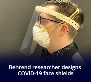 Behrend researcher designs COVID-19 face shields